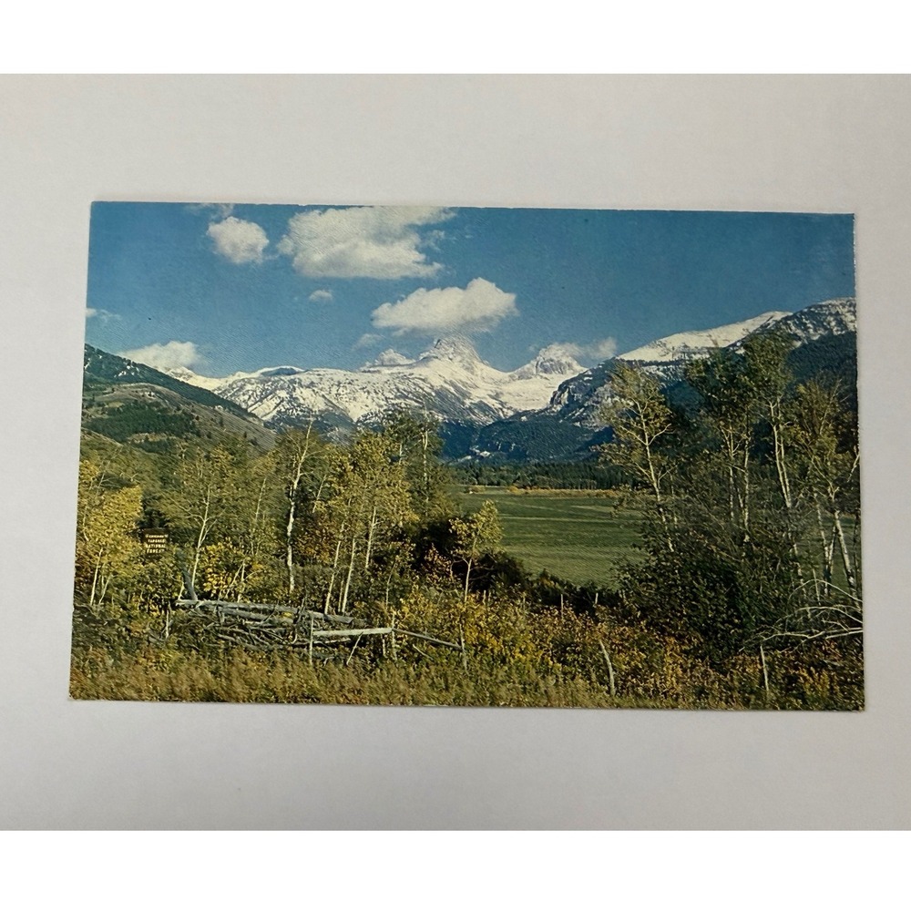 Vintage The Tetons Postcard Idaho Side View Smith-Western Inc